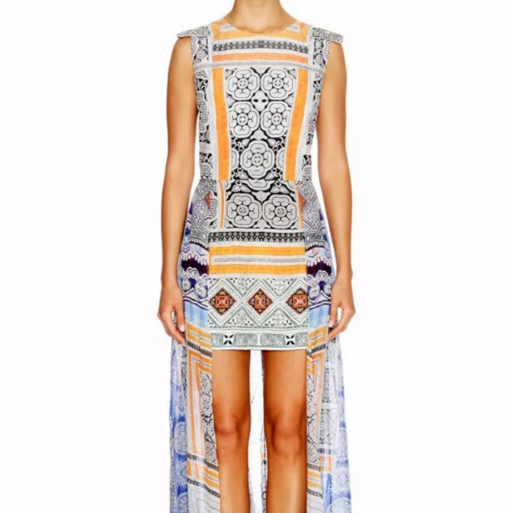 CAMILLA SHORT DRESS WITH OVERLAY